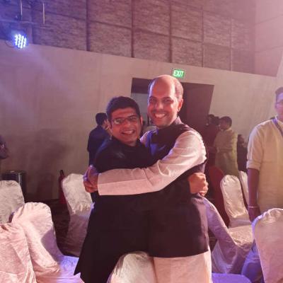 With My Elder Brother And Guru Maher Dhamodiwala